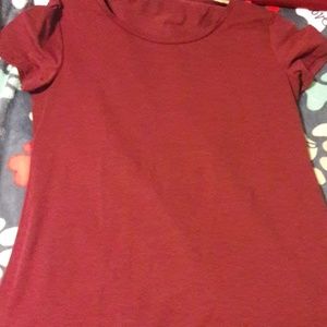 Maroon top